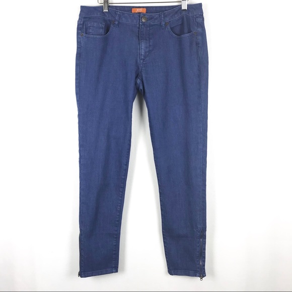 Joe Fresh Skinny Zip Ankle Jean Size 10 Women Blue - Picture 1 of 8